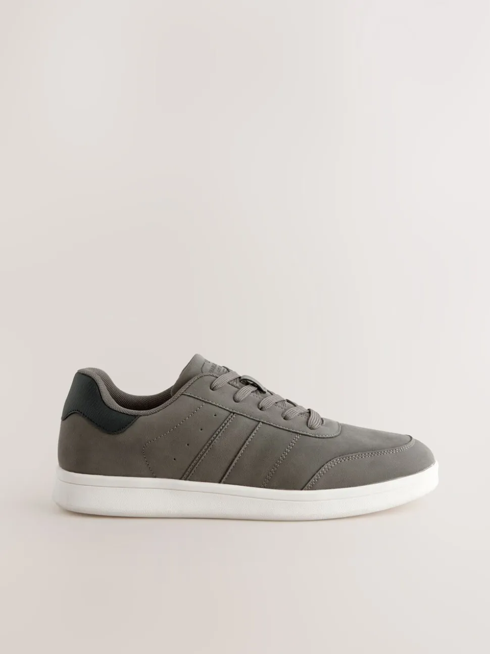 Grijs - Sneakers van imitatiesuède