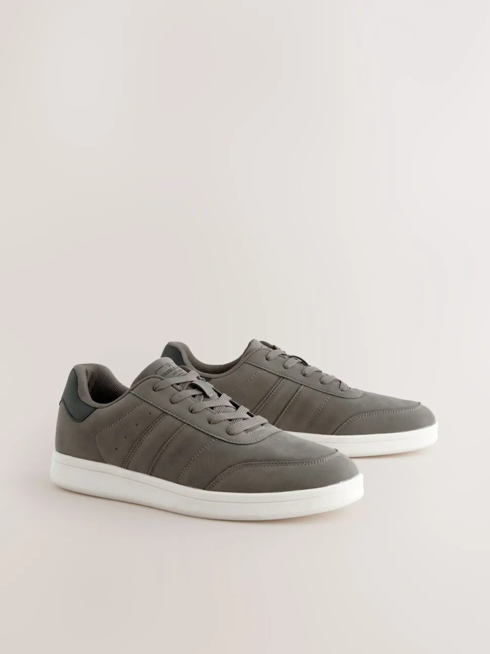 Grijs - Sneakers van imitatiesuède