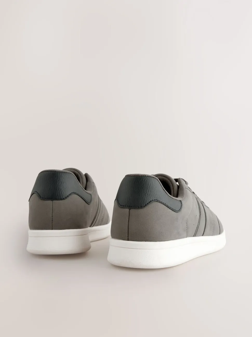 Grijs - Sneakers van imitatiesuède