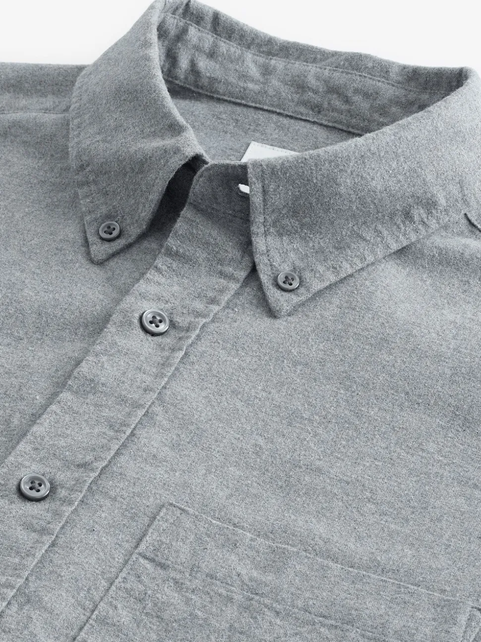 Grijs - Soft Touch Oxford Long Sleeve Shirt