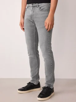 Grijs - Strakke Pasvorm - Comfortabele stretchjeans