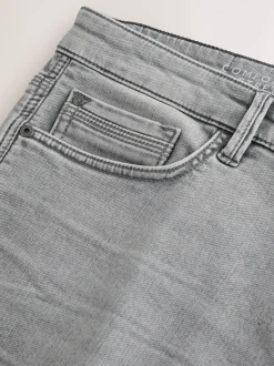Grijs - Strakke Pasvorm - Comfortabele stretchjeans