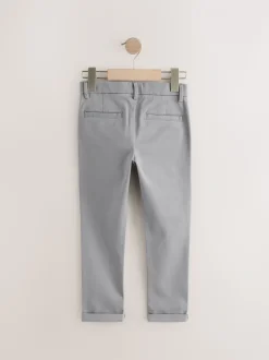 Grijs - Stretchy chino's (3-17jr)