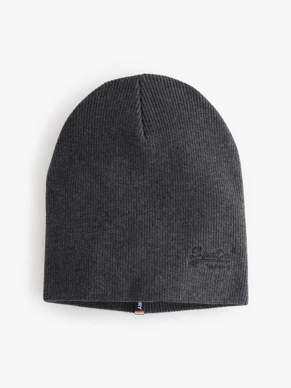 Grijs - Superdry gebreide beanie-muts met Essential-logo