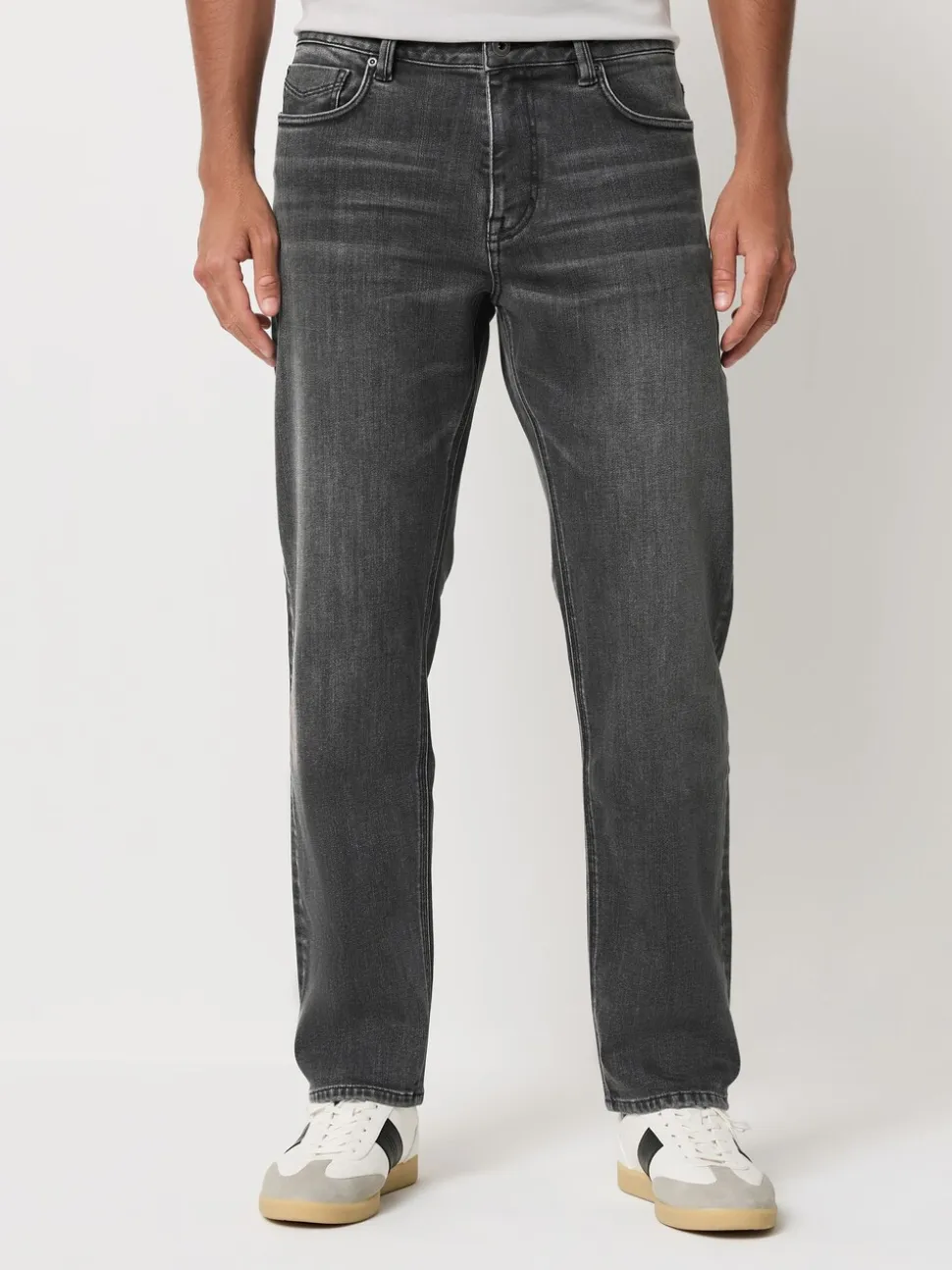 Grijs - ThermoGen - Straight fit - Motionflex jeans