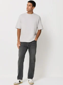 Grijs - ThermoGen - Straight fit - Motionflex jeans