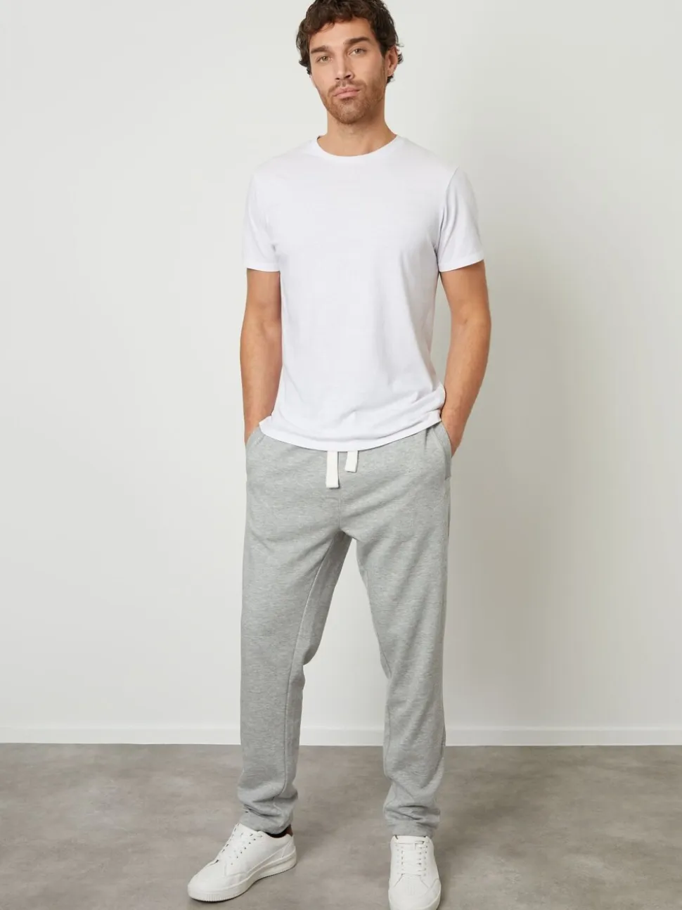 Grijs - Threadbare joggingbroek met rechte pijpen
