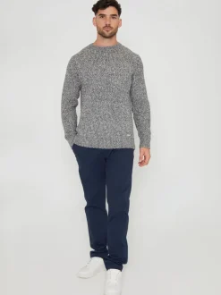 Grijs - Threadbare trui met raglanmouwen en ronde hals