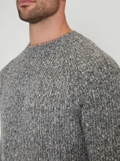 Grijs - Threadbare trui met raglanmouwen en ronde hals