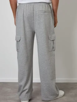 Grijs - Threadbare Wide Leg Cargo Joggers