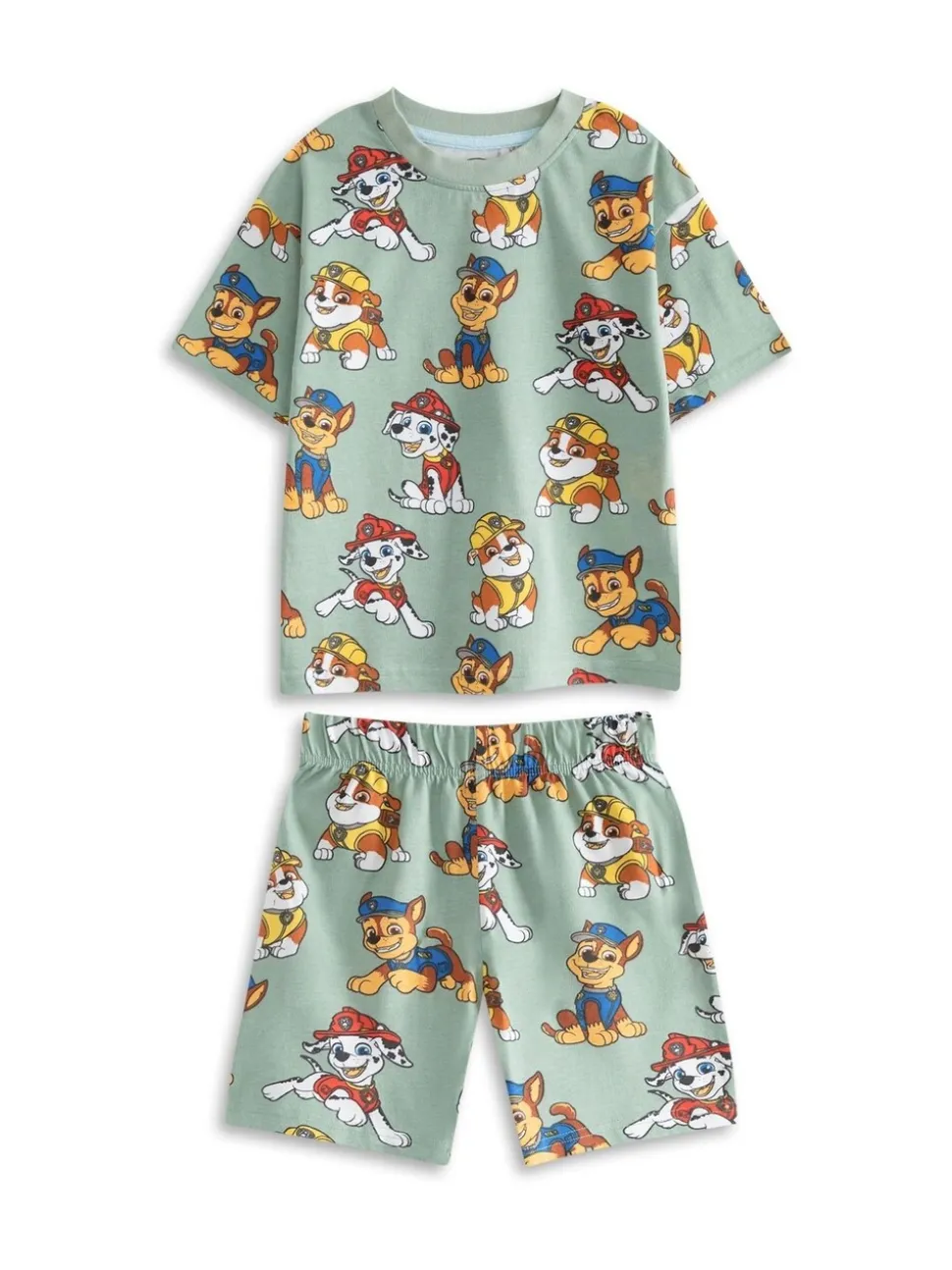 Grijs - Vanilla Underground Bluey Boys Multicoloured Multi Character Multi-Pack of 2 Short Sleeve Short Leg Pyjama Set