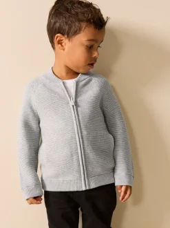 Grijs - Vest met ritssluiting (3 mnd-7 jr)