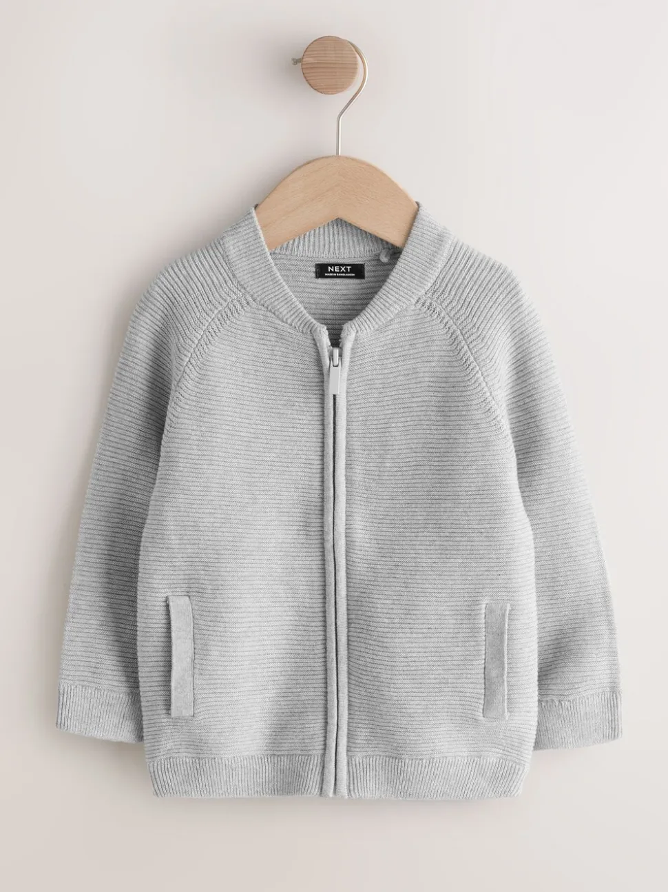 Grijs - Vest met ritssluiting (3 mnd-7 jr)