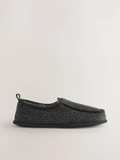 Grijs - Wide Fit Closed Back Slippers