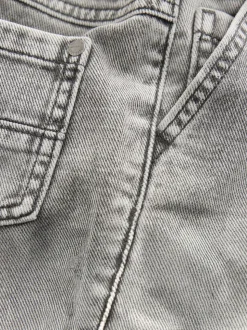 Grijs denim - Jeans met geplooide voorkant (3mnd-7jr)