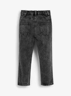 Grijs denim - Mom 100% katoenen jeans (3-16jaar)