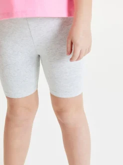 Grijs gemêleerd - Fietsshort (3-16 jr)