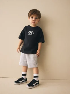 Grijs gemêleerd - Jersey short (3 mnd-7 jr)