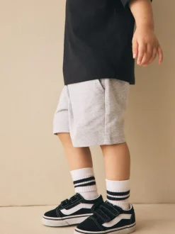 Grijs gemêleerd - Jersey short (3 mnd-7 jr)