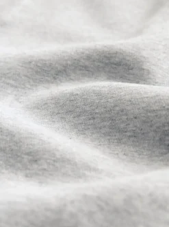 Grijs gemêleerd - Normale Pasvorm - Zwaargewicht Cotton Rich Jersey Hoodie