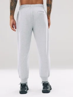 Grijs gemêleerd - Slim Fit - Slim Fit Brushback Heavyweight Joggers
