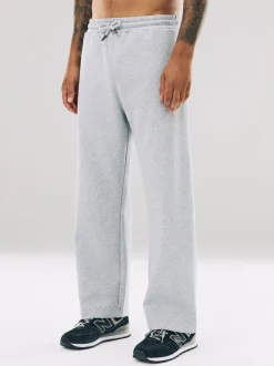 Grijs gemêleerd - Straight fit - Relaxed Fit Brushback Heavyweight Joggers