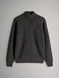 Grijs gemêleerd - The Set 2 Pack Quarter Zip Neck Jumpers