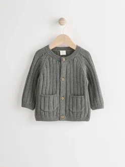 Grijs mannetje - 100% katoenen vest (0mnd -2jr)