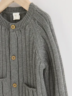 Grijs mannetje - 100% katoenen vest (0mnd -2jr)
