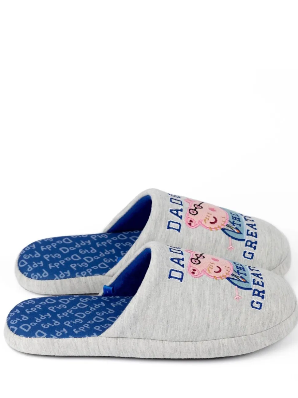 Grijs met Daddy Pig - Vanilla Underground Mr Men Mr Lazy pantoffels