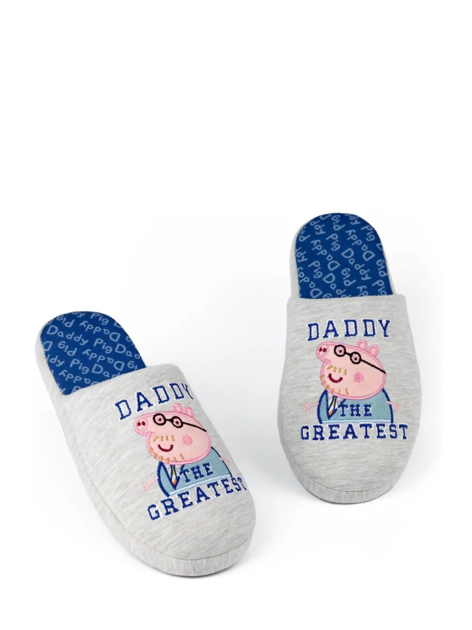 Grijs met Daddy Pig - Vanilla Underground Mr Men Mr Lazy pantoffels