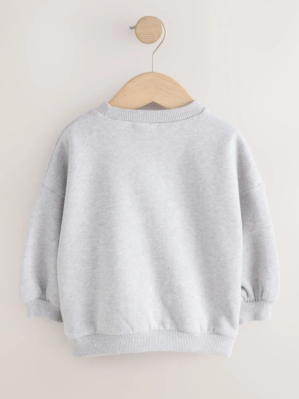 Grijs met eenhoornprint - Sweatshirt met ronde hals (3 mnd-7 jr)
