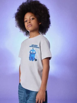 Grijs met print aan de achterkant - KPOP Demon Hunters T-Shirt (6-16yrs)