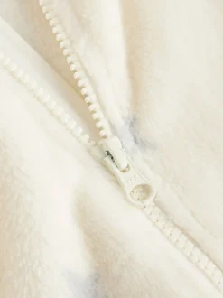 Grijs met sterren - Fleece babypyjama