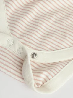 Grijs met zebraprint - Baby Bodysuits met Korte mouwen 100% katoen 5 verpakking