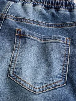Grijs/blauw - Cargobroeken met elastische taille 2 pak (3-16jaar)