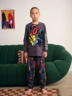 Grijs/Blauw Harry Potter - Pyjama met één licentie (4-16jr)