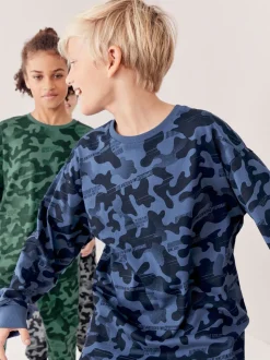 Grijs/blauw/groen camouflage - Verpakking van 3 pyjama's met lange mouwen (3-16 jr)