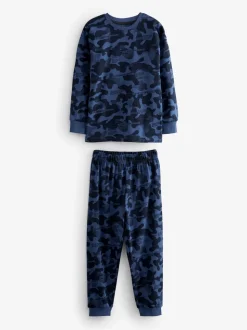 Grijs/blauw/groen camouflage - Verpakking van 3 pyjama's met lange mouwen (3-16 jr)