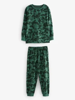 Grijs/blauw/groen camouflage - Verpakking van 3 pyjama's met lange mouwen (3-16 jr)