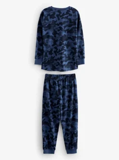 Grijs/blauw/groen camouflage - Verpakking van 3 pyjama's met lange mouwen (3-16 jr)