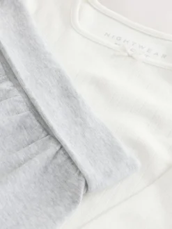 Grijs/ecru - Soft Folded Waistband Pyjamas (3-16yrs)