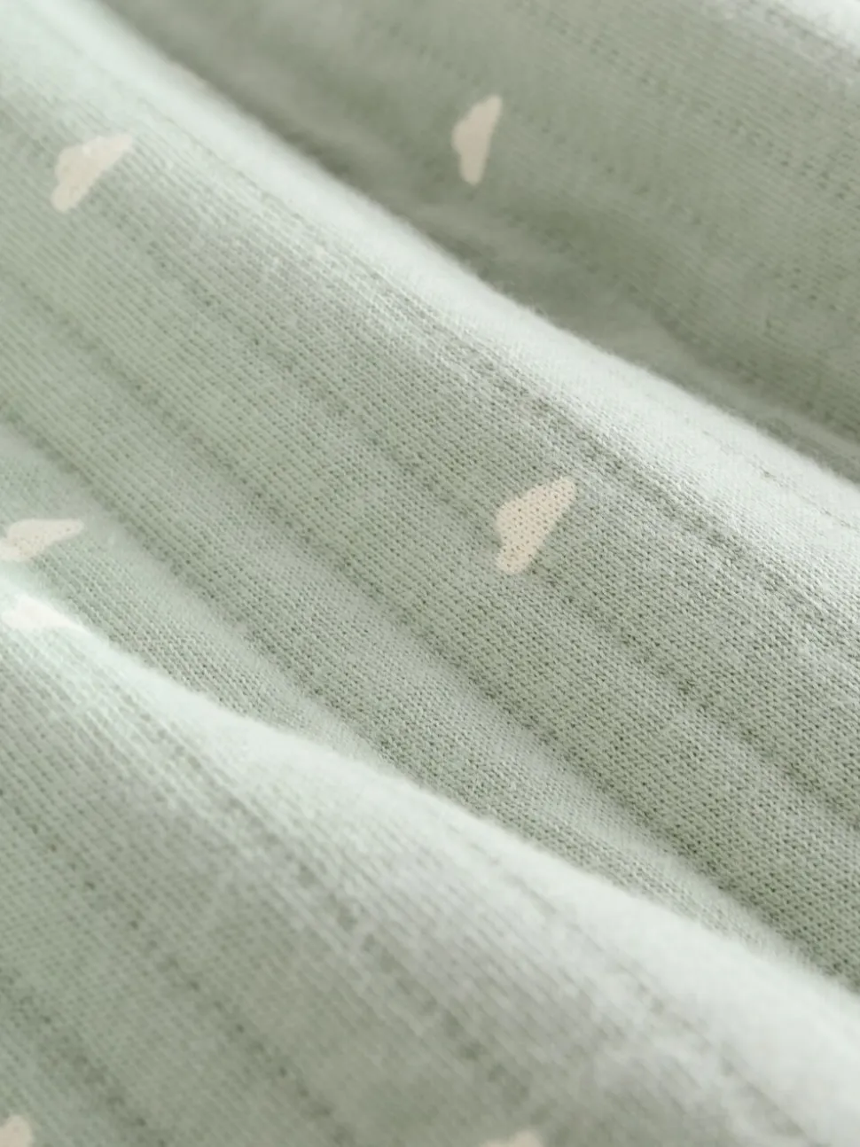 Grijs-groen - Baby Quilted Sleepsuits 2 Pack