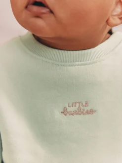 Grijs-groen - Baby Sweater en Joggingbroeken 2 stuks (0mnd -2jr)