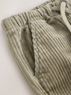 Grijs-groen - Corduroy instapbroek (3mnd-7jr)