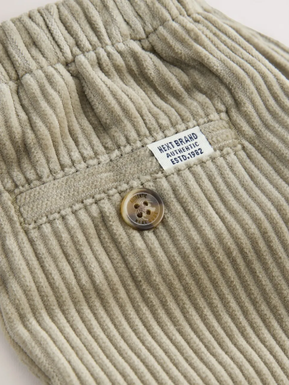 Grijs-groen - Corduroy instapbroek (3mnd-7jr)