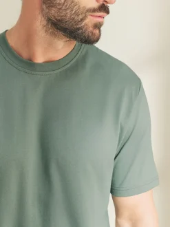 Grijs-groen - Motionflex behaaglijke pyjamaset met korte broek