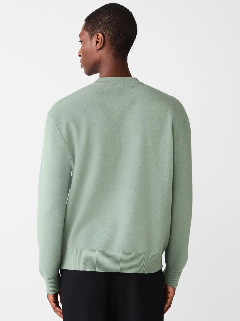 Grijs-groen - Relaxed Fit Snoopy Graphic Print Crew Neck Jumper