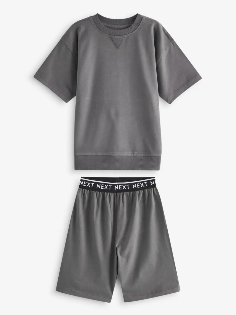 Grijs-groen - Set van 3 pyjama's met short (3-16 jr)
