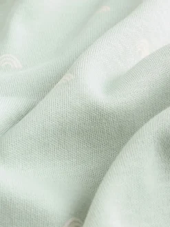 Grijs-groen - Set van 5 rompers met lange mouwen